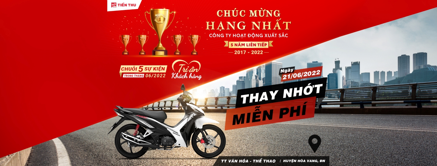Tri Ân Khách Hàng Thay Nhớt Miễn Phí Xe Honda
