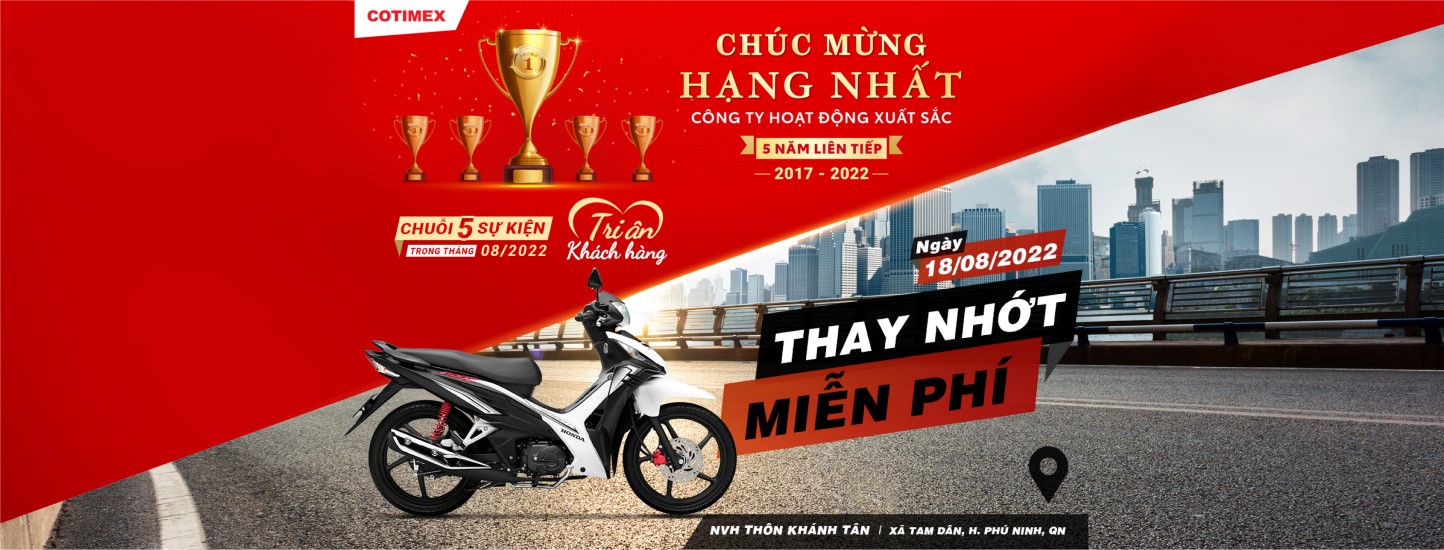 Tri Ân Khách Hàng - Thay Nhớt Miễn Phí