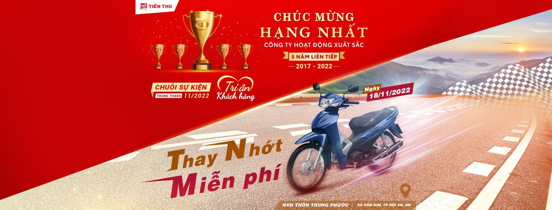 HEAD Tiến Thu 3 Tri Ân Khách Hàng - Thay Nhớt Miễn Phí