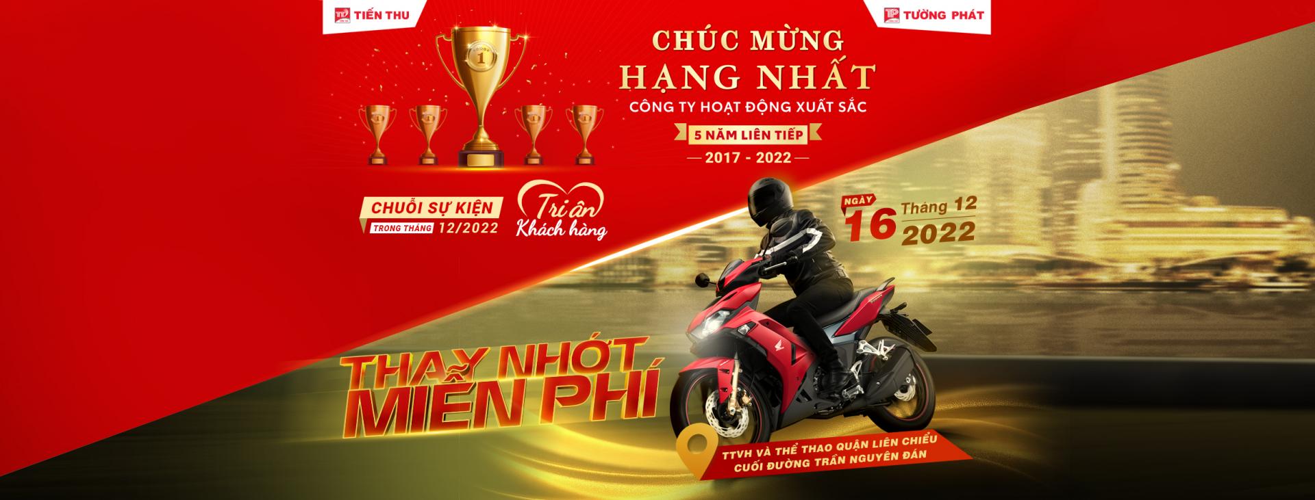 HEAD Tường Phát 2 Tri Ân Khách Hàng - Thay Nhớt Miễn Phí