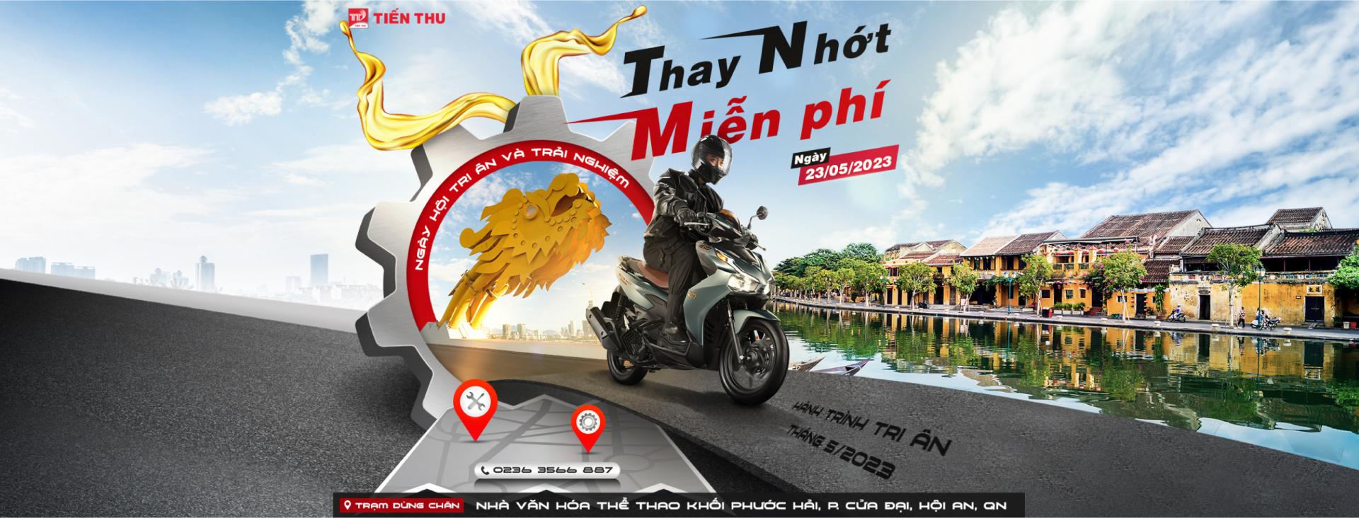 HEAD Tiến Thu 3 Tri Ân Khách Hàng - Thay Nhớt Miễn Phí, Tặng Voucher Dịch Vụ