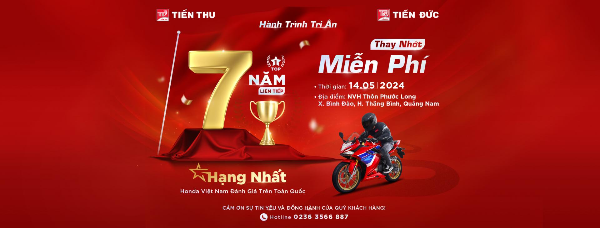 HEAD Tiến Đức 2 Tri Ân Khách Hàng Thay Nhớt Miễn Phí 