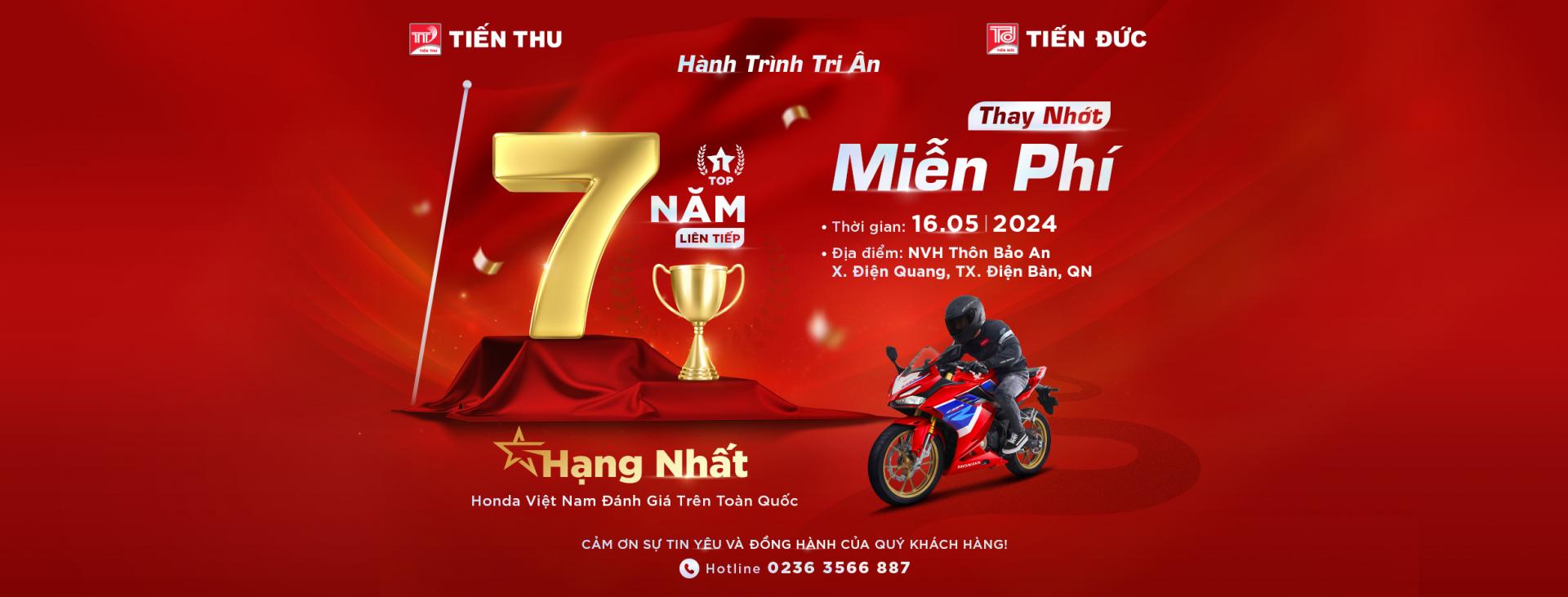HEAD Tiến Đức 1 Tri Ân Khách Hàng, Thay Nhớt Miễn Phí