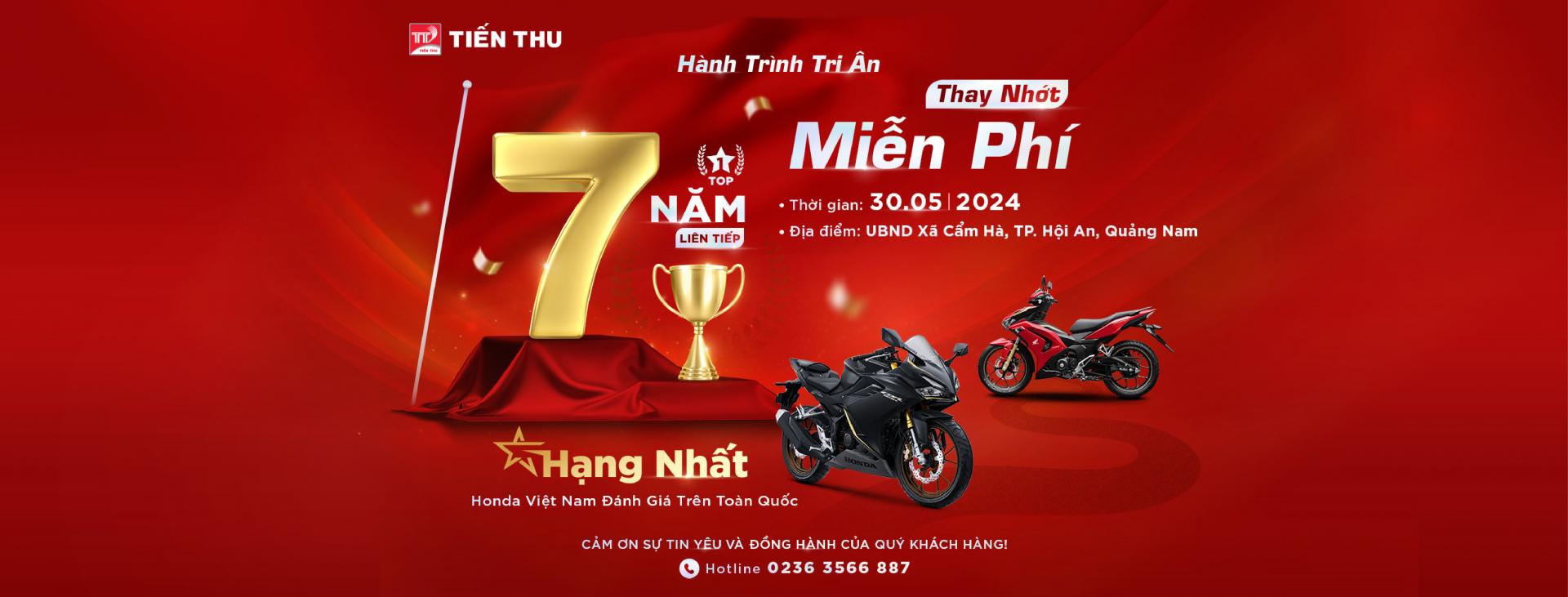 HEAD Tiến Thu 3 Tri Ân Khách Hàng, Thay Nhớt Miễn Phí