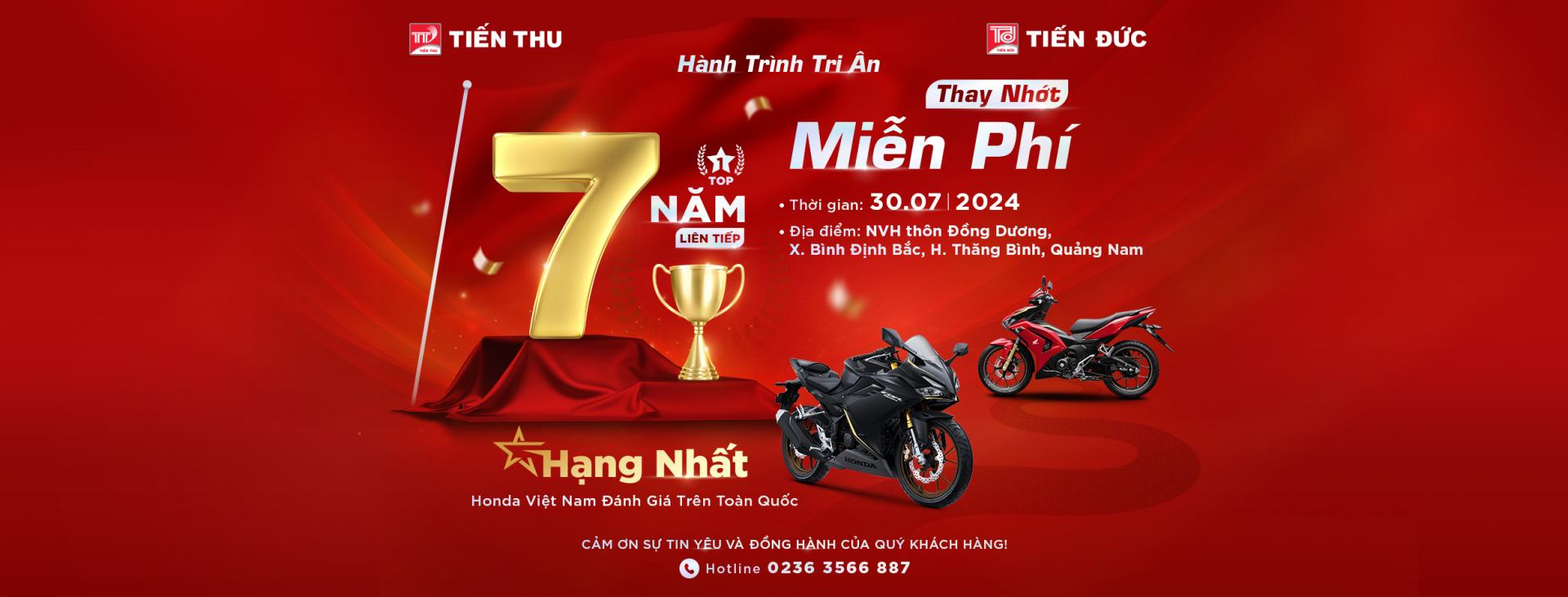 HEAD Tiến Đức 2 Tri Ân Khách Hàng, Thay Nhớt Miễn Phí