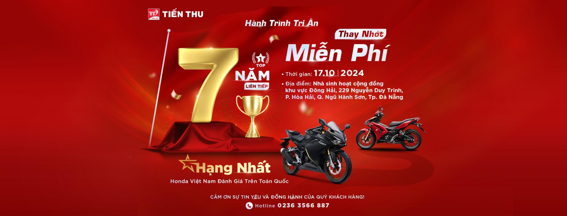 HEAD Tiến Thu 1 Tri Ân Khách Hàng, Thay Nhớt Miễn Phí