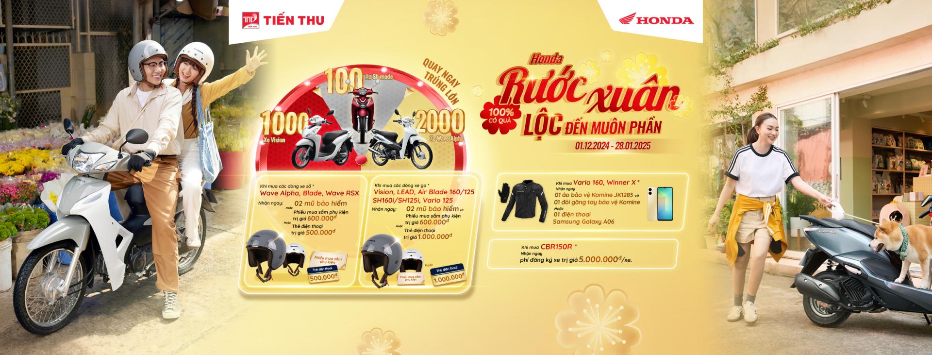 Honda Rước Xuân - Lộc Đến Muôn Phần (01.12.2024 - 28.01.2025)