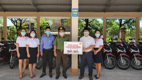 Tiến Thu Bàn Giao 149 Xe Máy Công Vụ Cho Công An Tỉnh Quảng Nam.