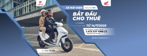 Tiến Thu Chính Thức Cho Thuê Xe Máy Điện Honda CUV e: