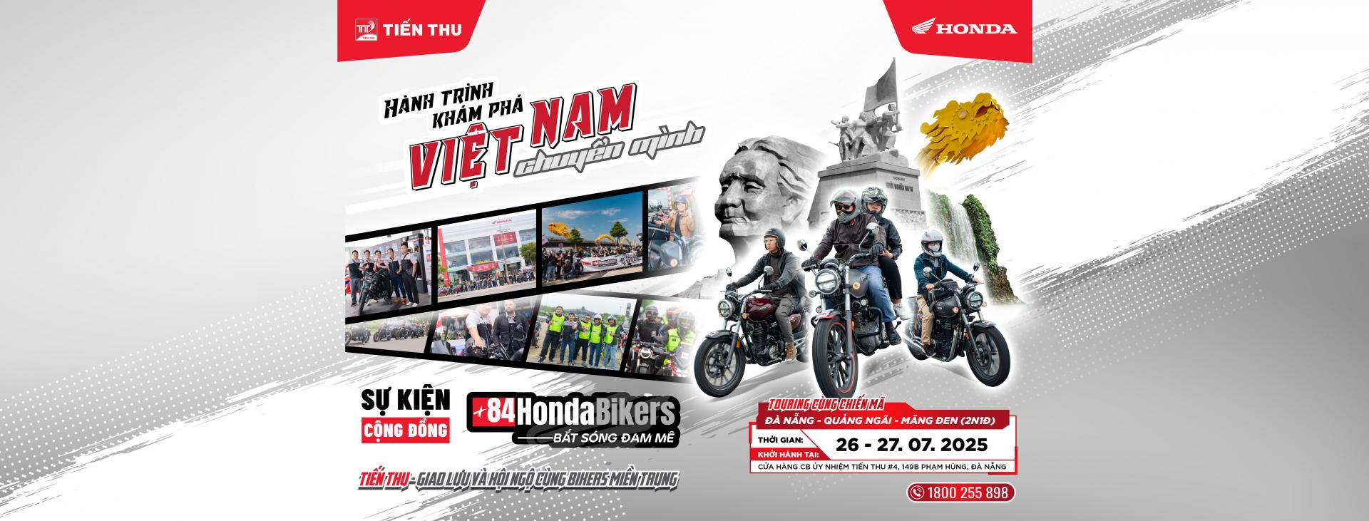 [+84 Honda Bikers] Touring 2N1Đ Đà Nẵng - Quảng Ngãi - Măng Đen 