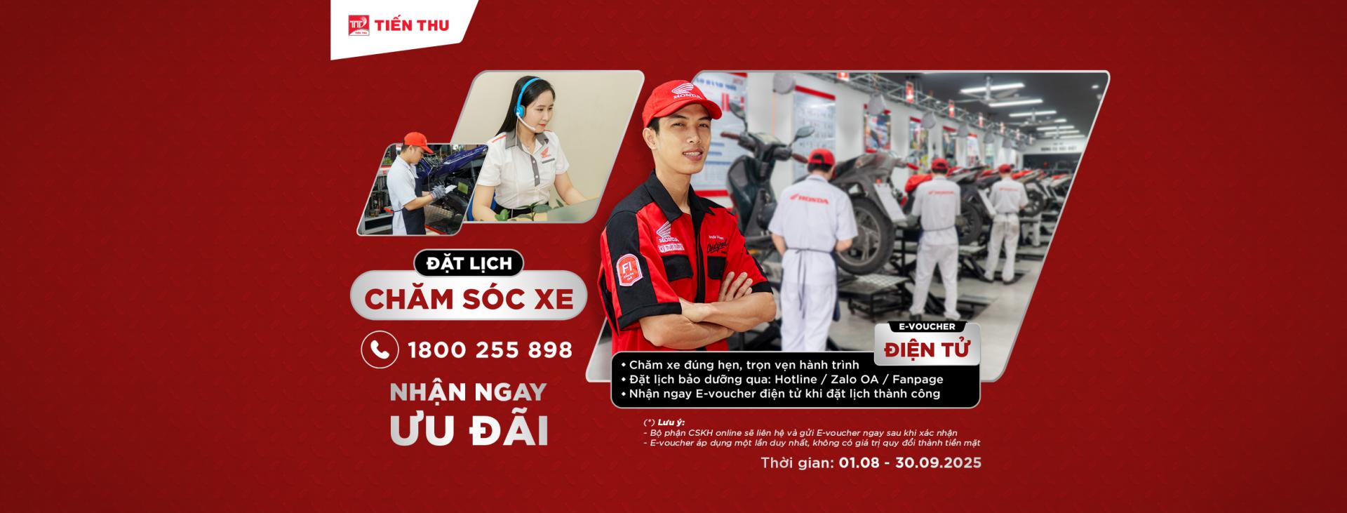 Đặt Lịch Chăm Xe - Nhận Ngay Đặc Quyền