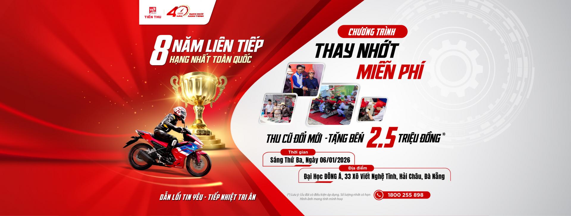 HEAD Tường Phát #2 Tri Ân Khách Hàng, Thay Nhớt Miễn Phí