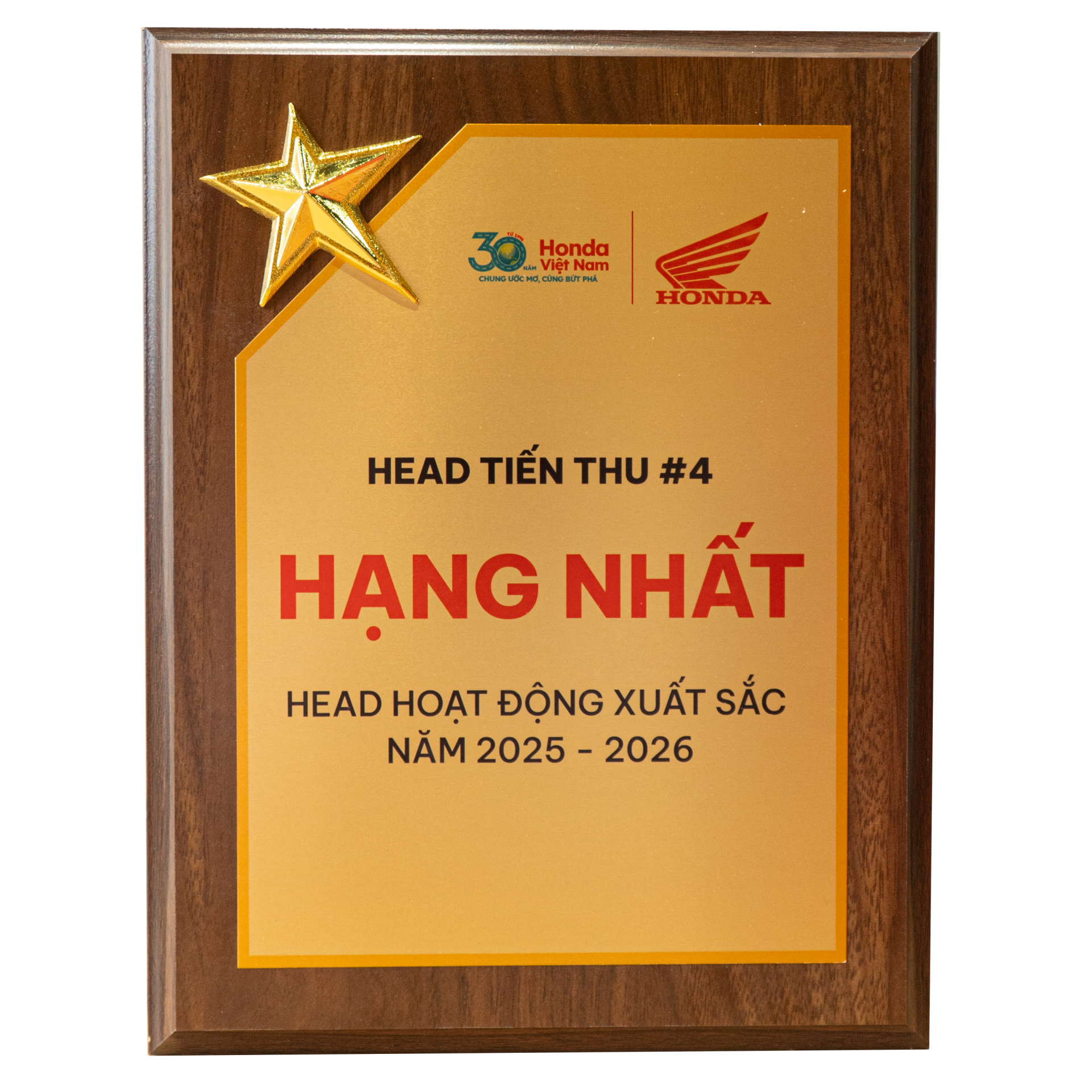 Hạng Nhất HEAD Hoạt Động Xuất Sắc Năm 2025-2026